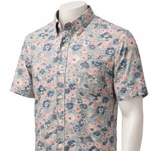 J. Crew Men's Tropical Short-Sleeve Button Down Shirt S